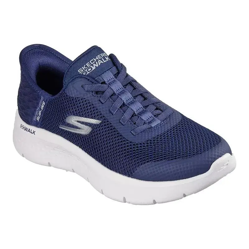 Skechers Go Walk Flex Hands Free Slip-ins Grand Entry Sneaker Navy/white 9.5 W