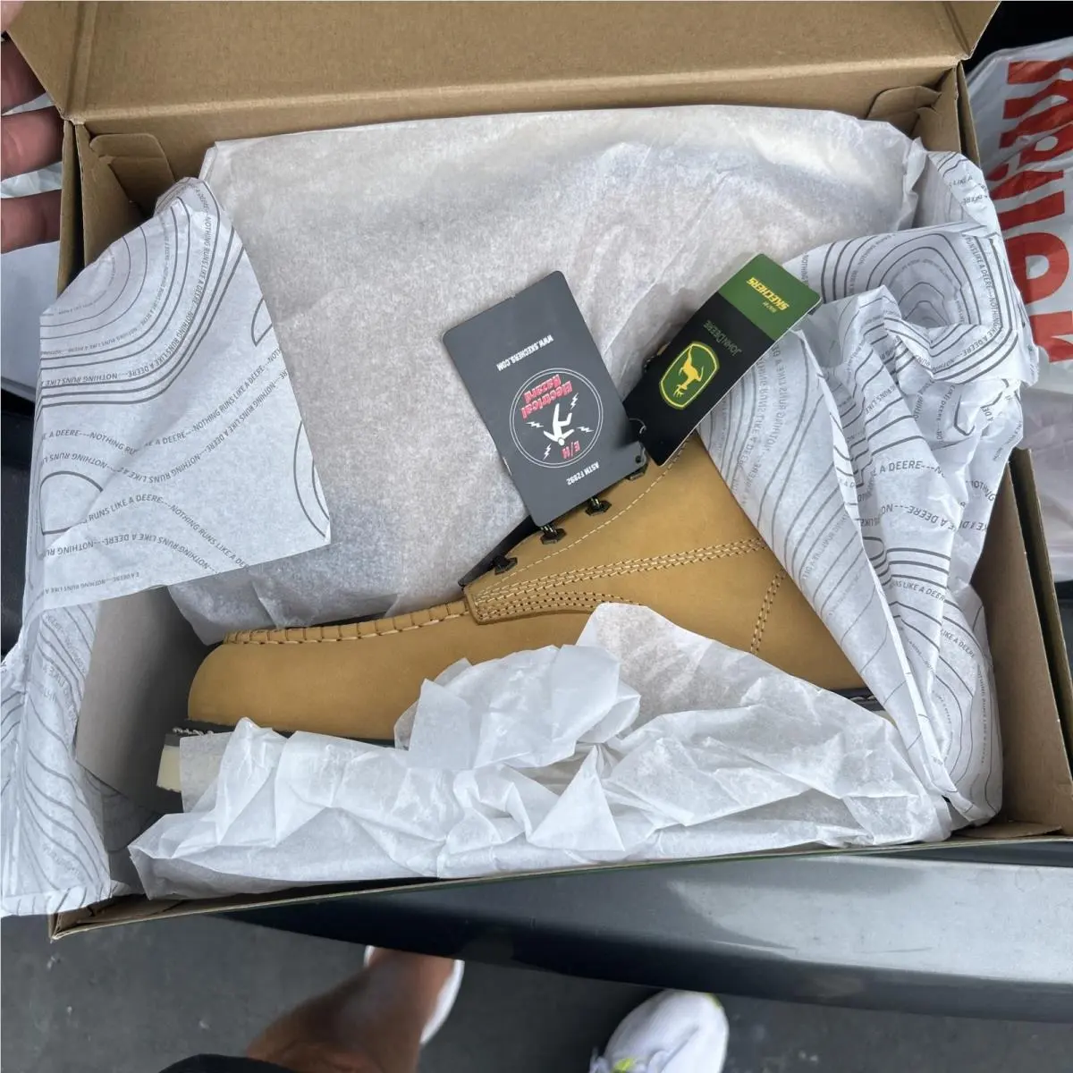 Men`s Skechers John Deere Kadmiel Grand Creek Work Boot Wheat 256019/WTN