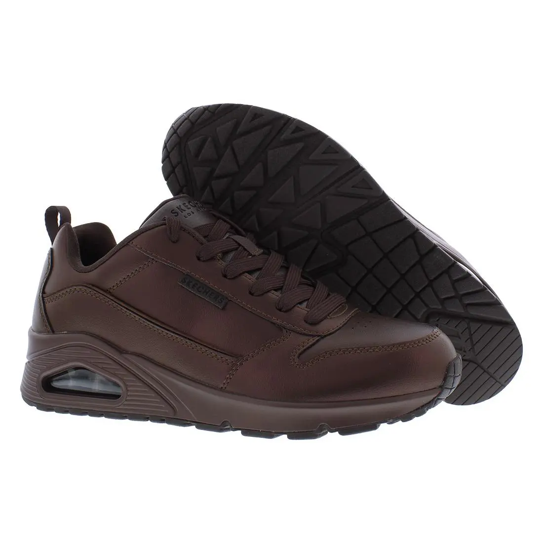 Skechers Uno Galactic Gal Leather Womens Shoes Size 5 Color: Chocolate