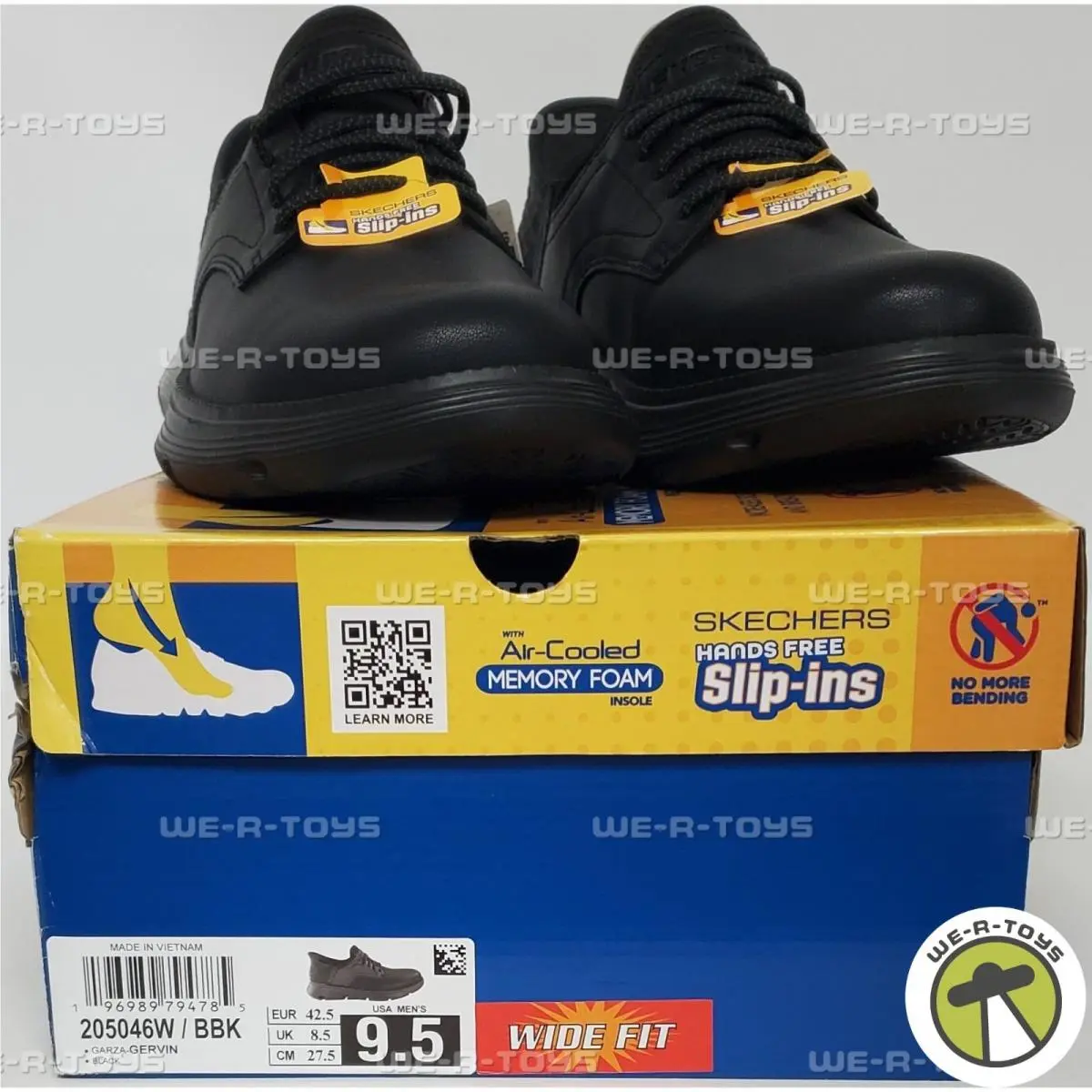 Skechers Men’s Garza Gervin Work Sneakers Slip-in Running Shoes Size 9.5 Wide