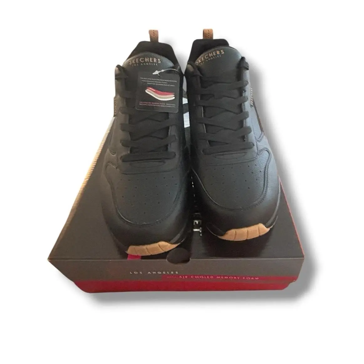 Skechers shoes - Uno - Alder - Uno Alder - 183012-B - Black / Gum, Exterior: Black 1