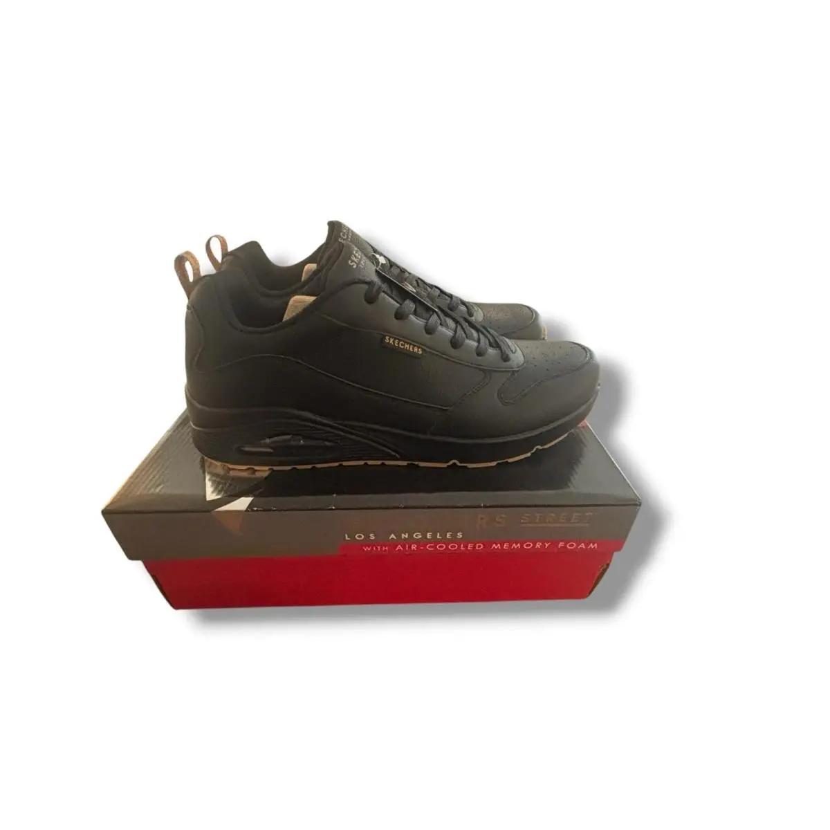 Skechers shoes - Uno - Alder - Uno Alder - 183012-B - Black / Gum, Exterior: Black 2