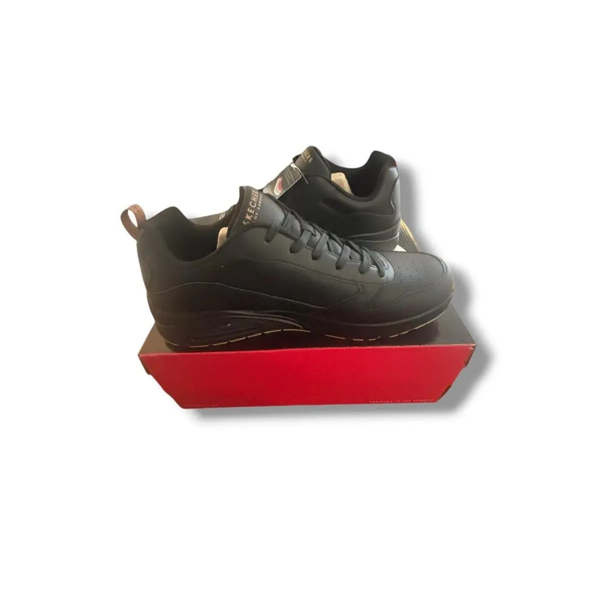 Skechers shoes - Uno - Alder - Uno Alder - 183012-B - Black / Gum, Exterior: Black 5