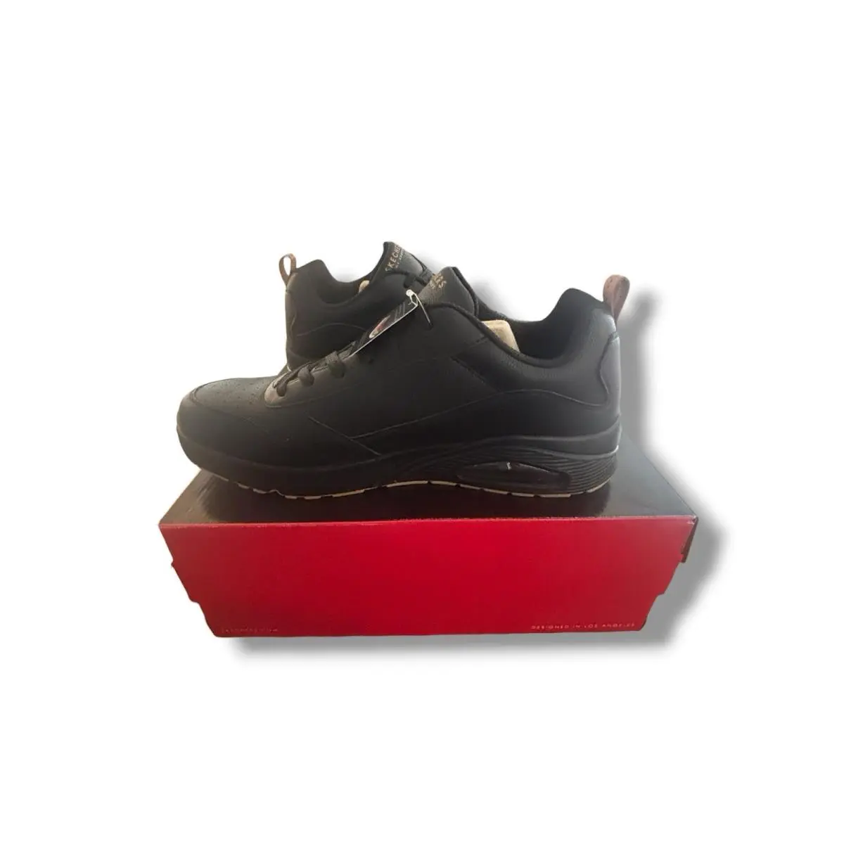 Skechers shoes - Uno - Alder - Uno Alder - 183012-B - Black / Gum, Exterior: Black 6