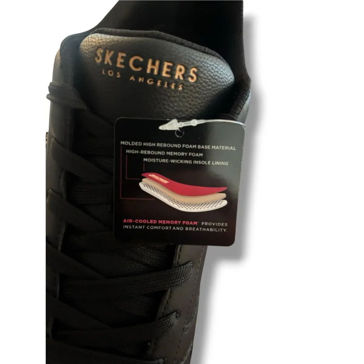 Skechers shoes - Uno - Alder - Uno Alder - 183012-B - Black / Gum, Exterior: Black 8