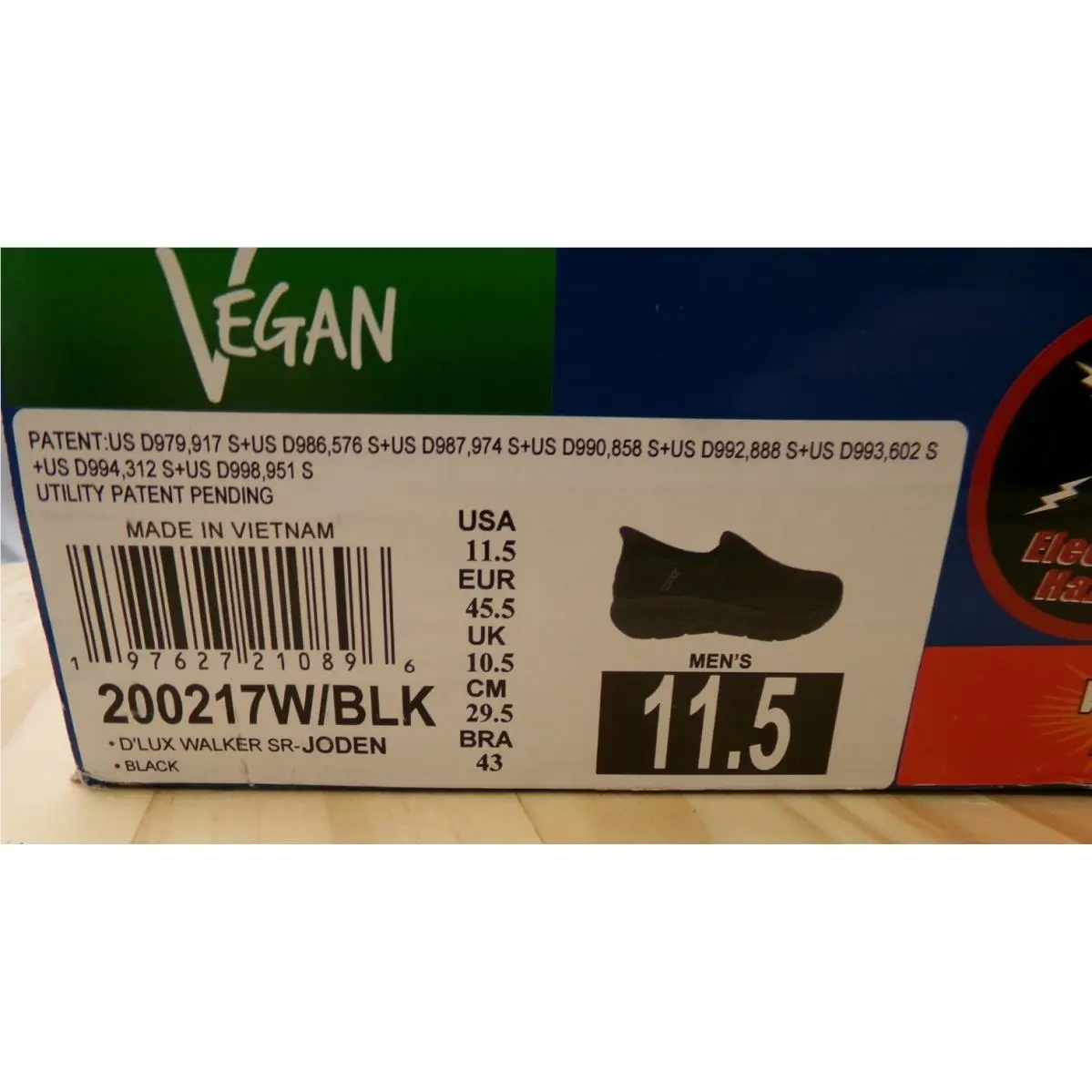 Skechers shoes - Skechers D`Lux Walker SR Joden - 200217W - Black 7