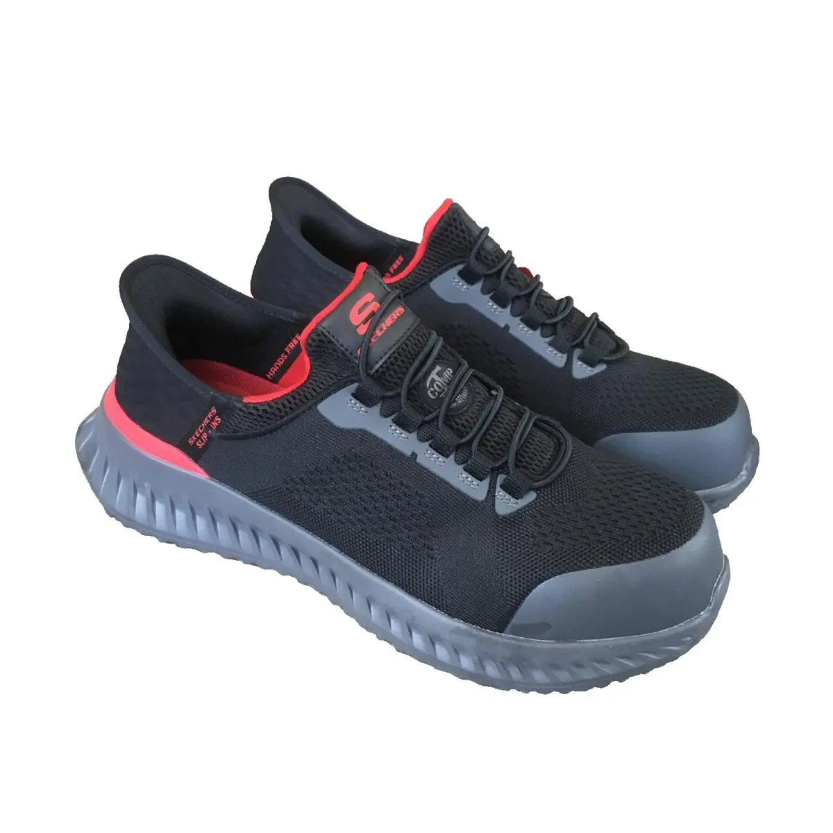 Skechers Men`s Hands Free Slip-ins Tilido Fletchit Comp Toe Size 10.5 Work Shoe