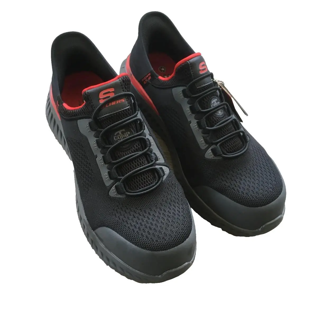 Skechers shoes - Skechers Free Slip-ins Tilido Fletchit - Black & Red (UPC: 196989718422) 2