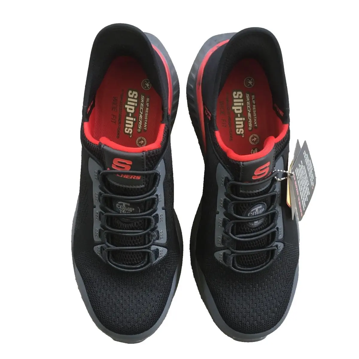 Skechers shoes - Skechers Free Slip-ins Tilido Fletchit - Black & Red (UPC: 196989718422) 3