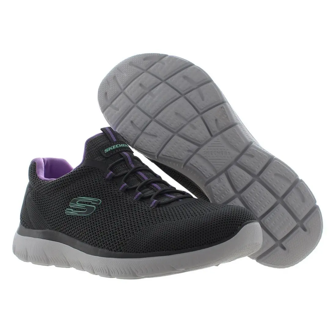 Skechers Summits Cool Classic Wide Womens Shoes Size 6 Color: Charcoal/lavender