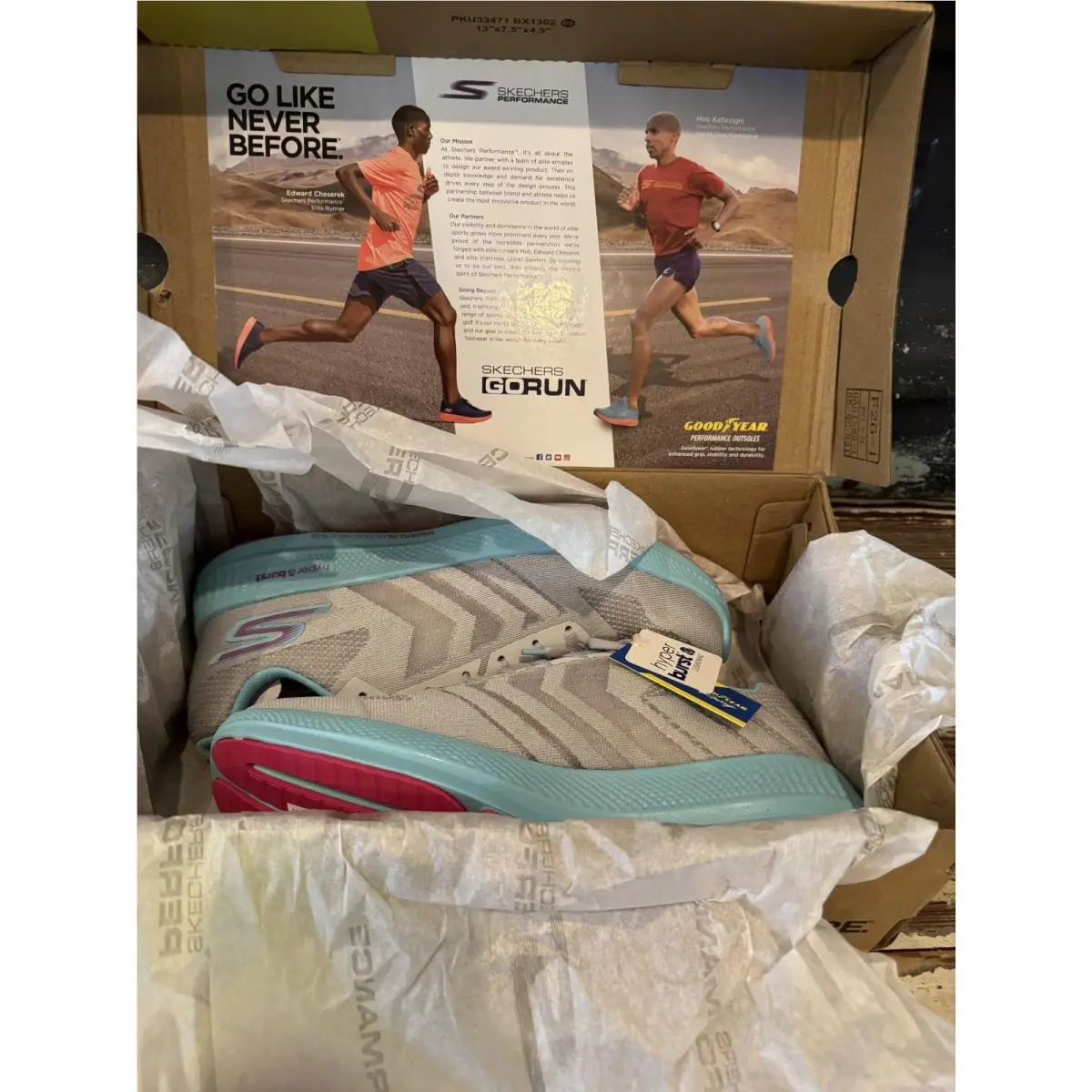 Skechers shoes - Performance Go Run - Performance Run - 130001 - Gray 3