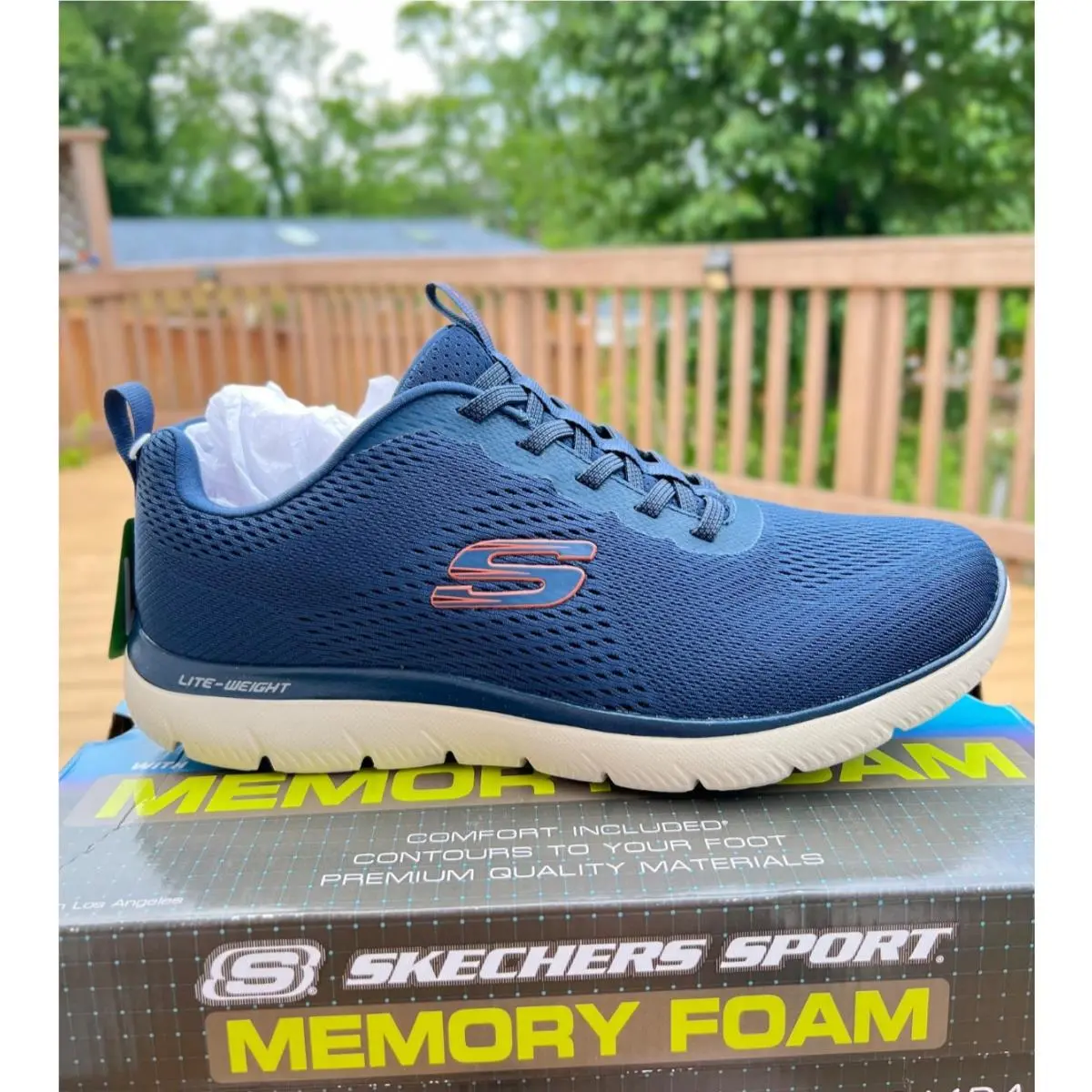 Skechers shoes - SKECHERS Summits Eckler - Summits Eckler - 232963 WVOR - Blue (UPC: 198376423995) 0