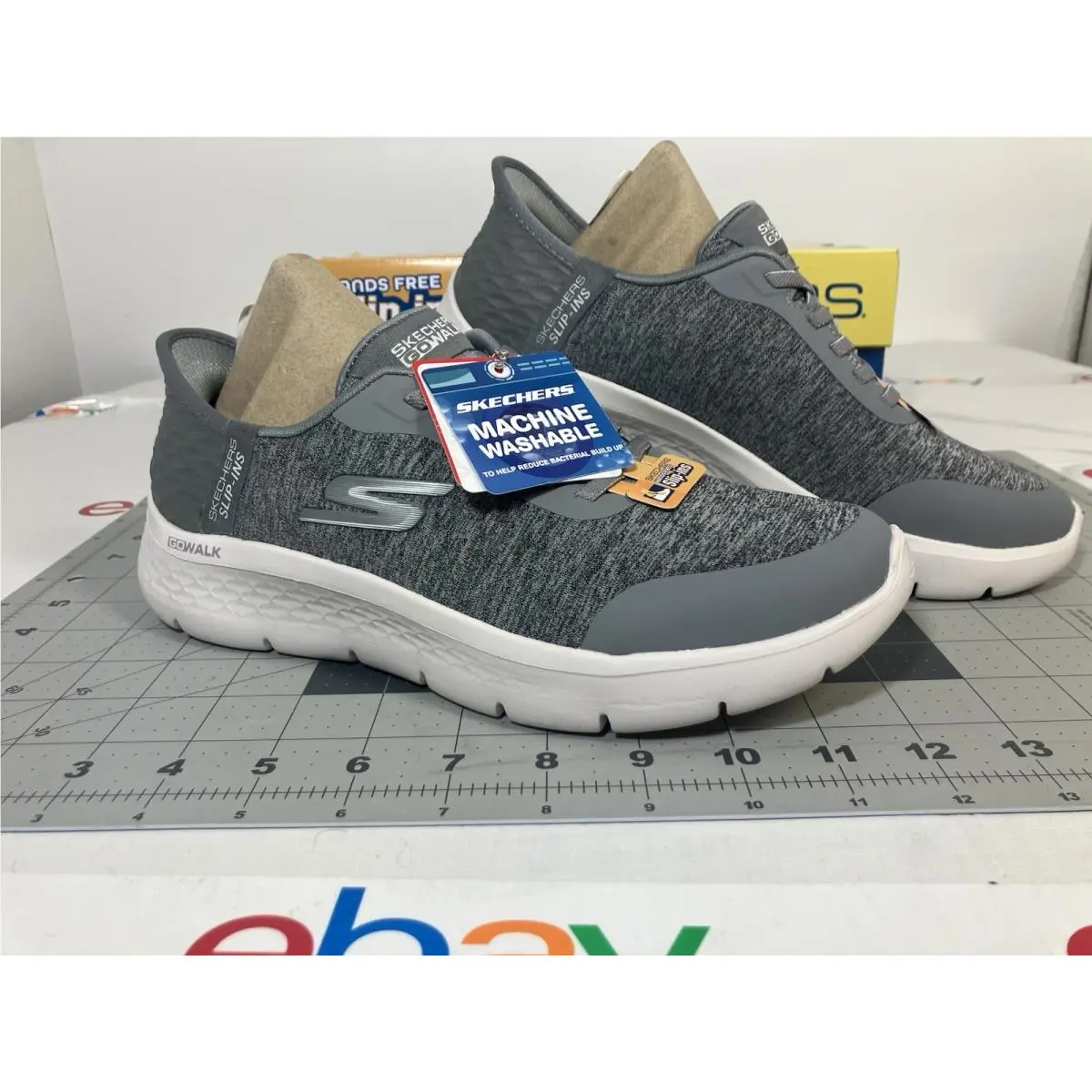 Skechers shoes - Skechers Go Walk Flex Hands Free Slip-Ins-Grand Entry - Gray 21