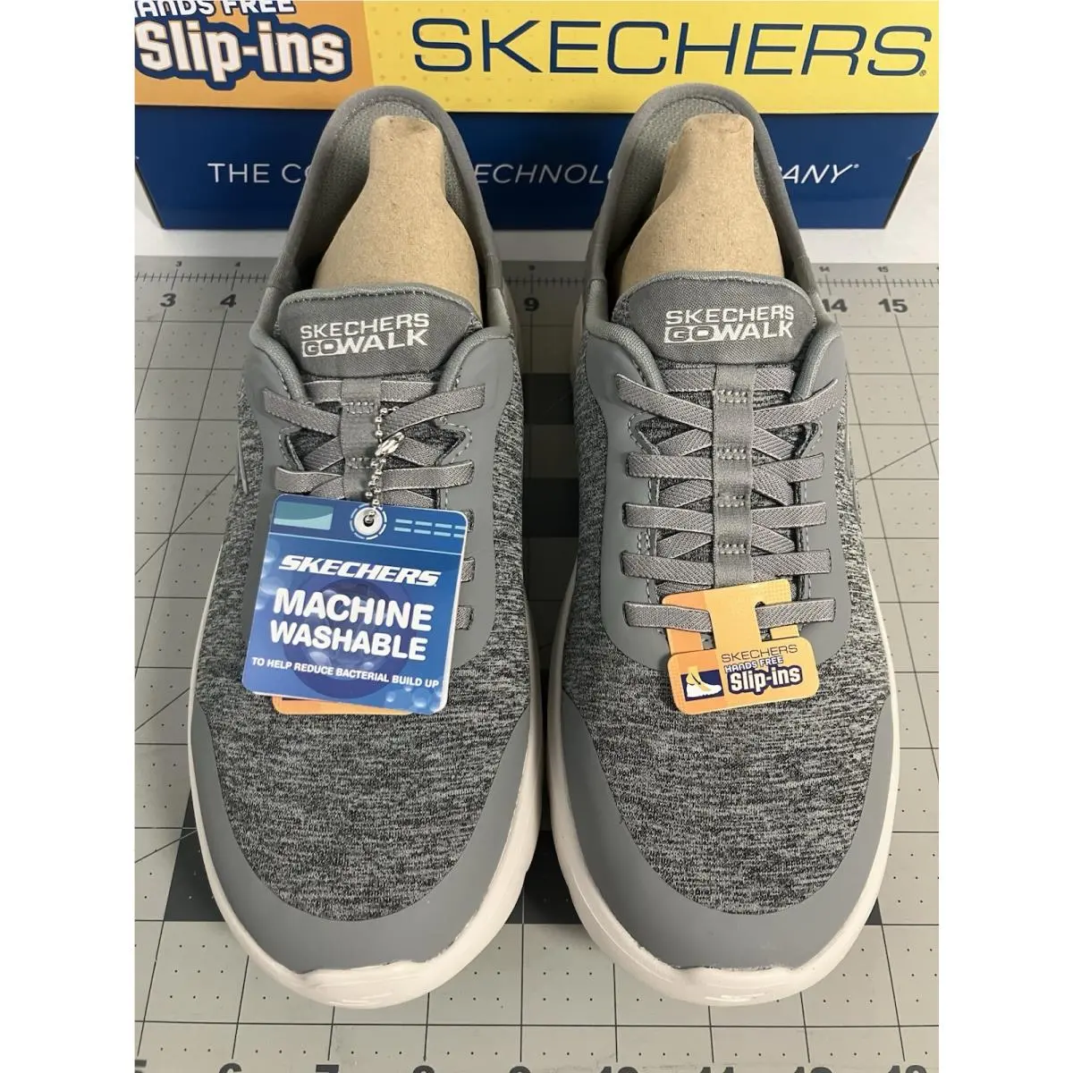 Skechers shoes - Skechers Go Walk Flex Hands Free Slip-Ins-Grand Entry - Gray 1