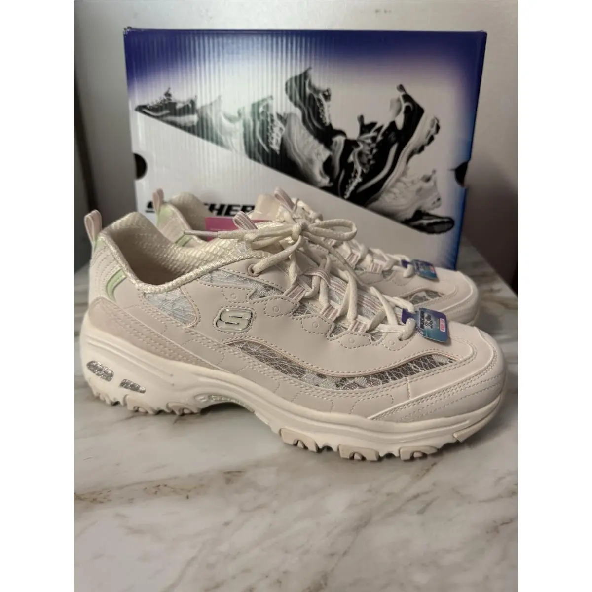 Skechers shoes - Skechers D`Lites Sun Garden - Sun Garden - White 0