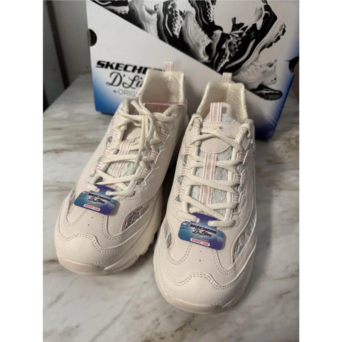 Skechers shoes - Skechers D`Lites Sun Garden - Sun Garden - White 1