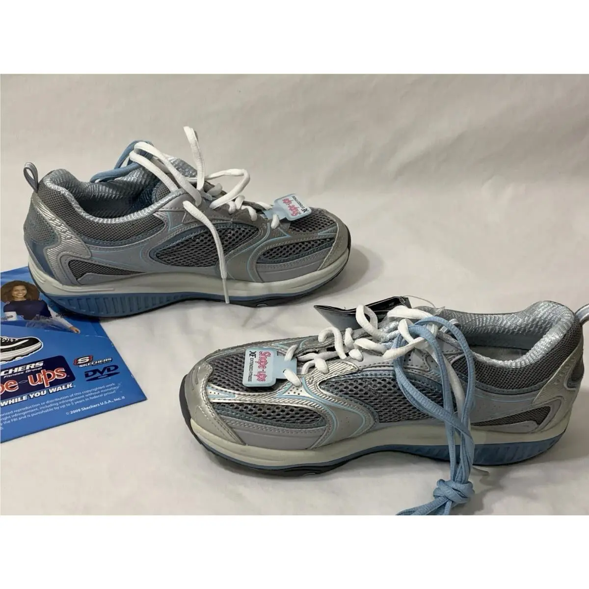 Skechers shoes - Skechers Shape-Ups XF Accelerator - Accelerator - 12320 - Silver, Blue 6