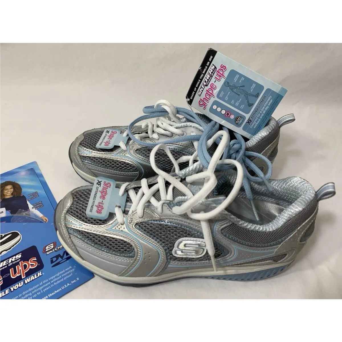 Skechers shoes - Skechers Shape-Ups XF Accelerator - Accelerator - 12320 - Silver, Blue 1