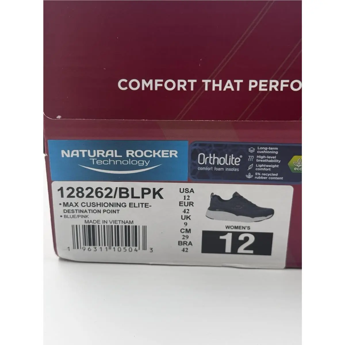 Skechers shoes - Skechers Max Cushioning Elite - Max Cushioning Elite - 128262-BLPK - Blue (UPC: 196311105043) 4