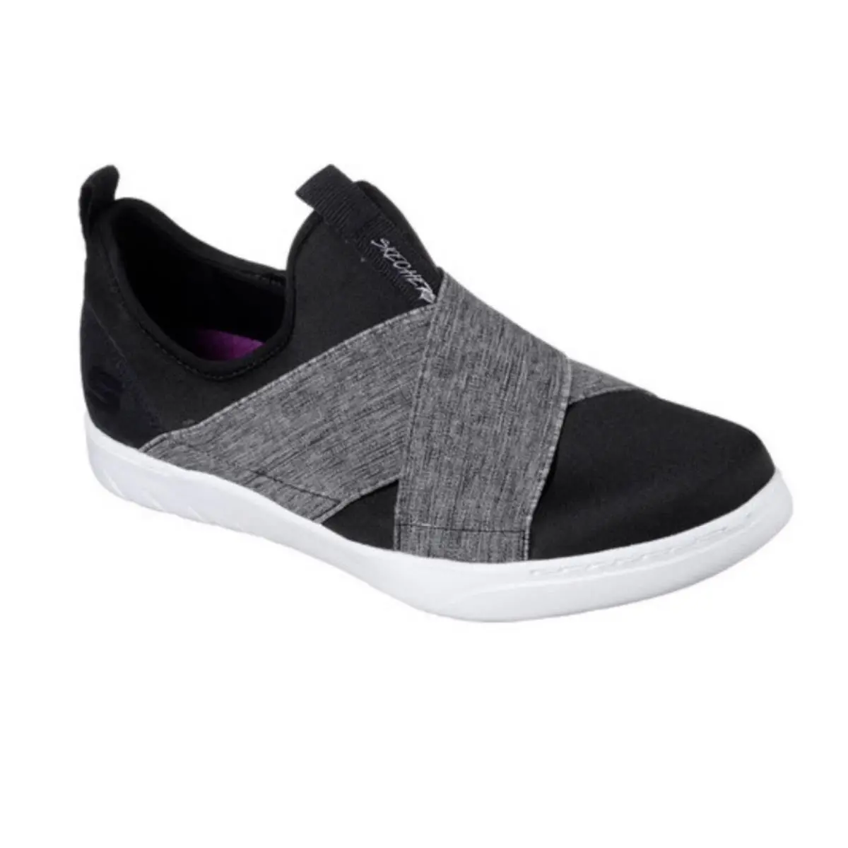 Skechers Millennial Bellefire Slip-on Sneaker 8 Black/ Gray Light Weight