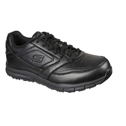 Skechers shoes - Skechers Nampa Wide Fit SR - 77156W/BLK - Black 0
