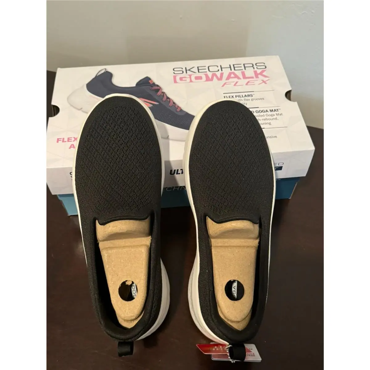 Skechers shoes - SKECHERS Performance Go Walk Flex - Black/White 2