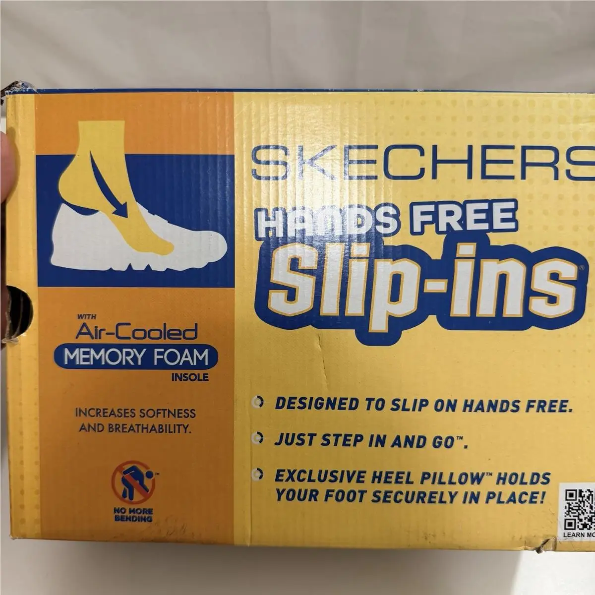Skechers shoes - Skechers Slip-Ins Air-Cooled Memory Foam Hotshot Kickoff - 185322/WBK - White, Black 9