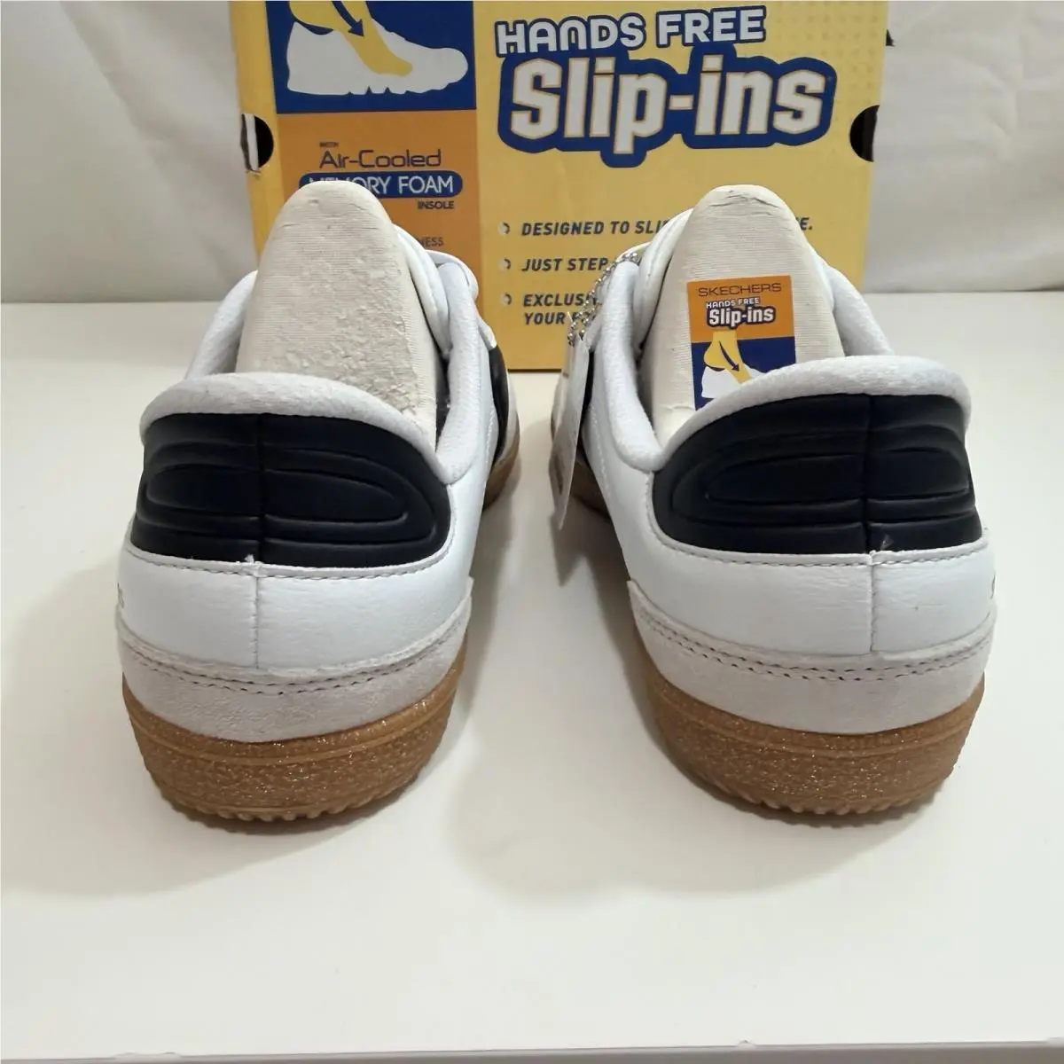 Skechers shoes - Skechers Slip-Ins Air-Cooled Memory Foam Hotshot Kickoff - 185322/WBK - White, Black 2