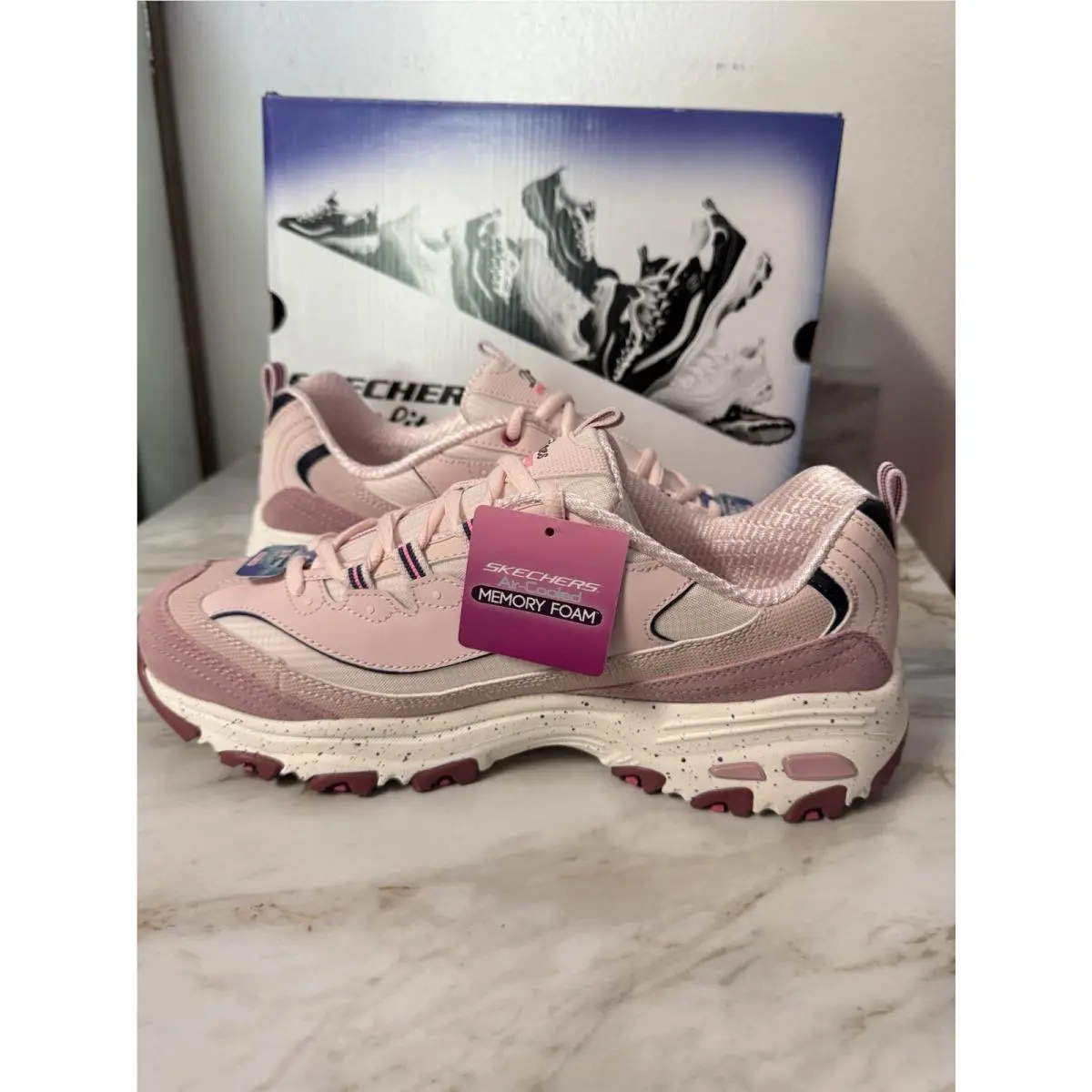 Skechers shoes - D`Lites Bold Views - Bold Views - 149589/MVMT - Pink 2