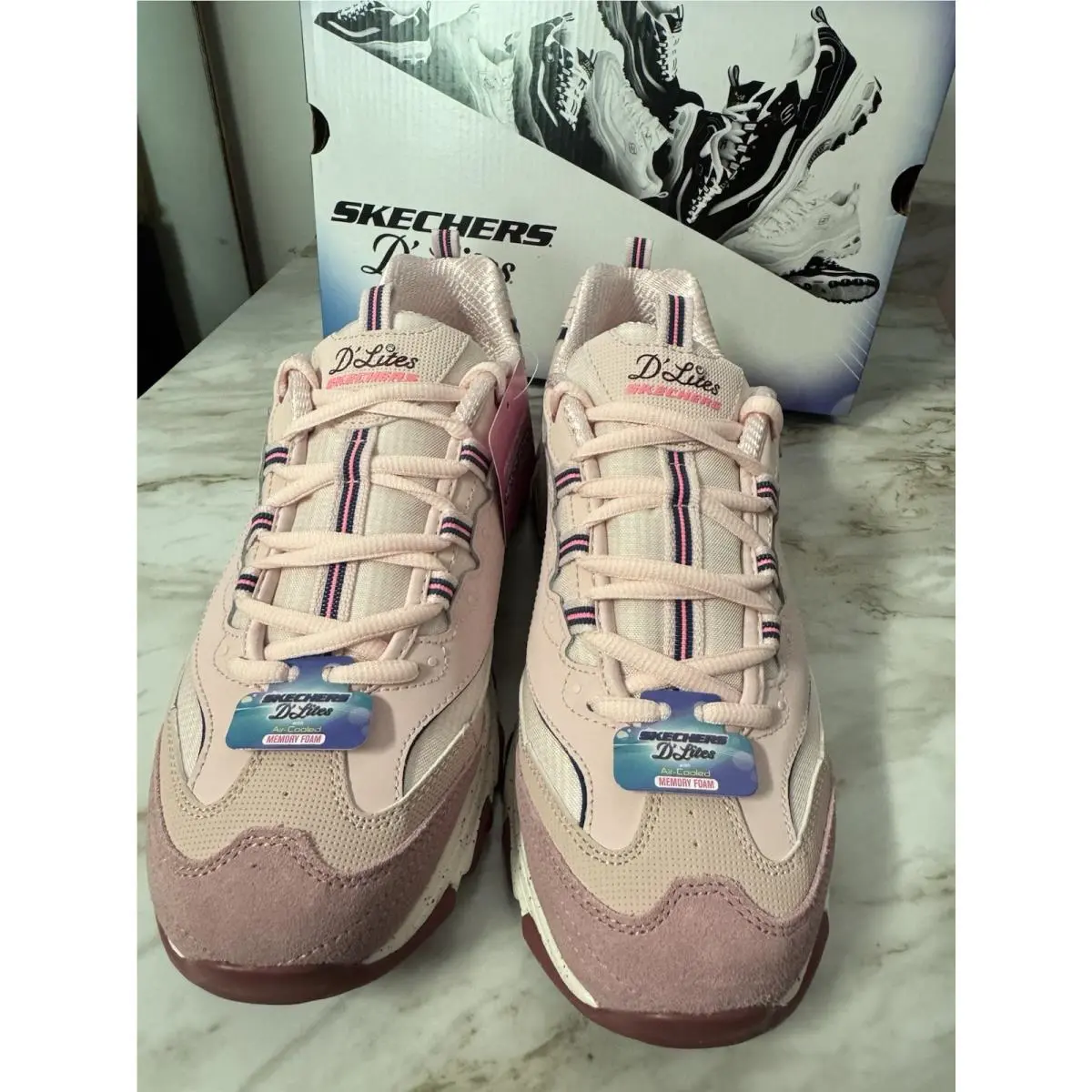 Skechers shoes - D`Lites Bold Views - Bold Views - 149589/MVMT - Pink 3
