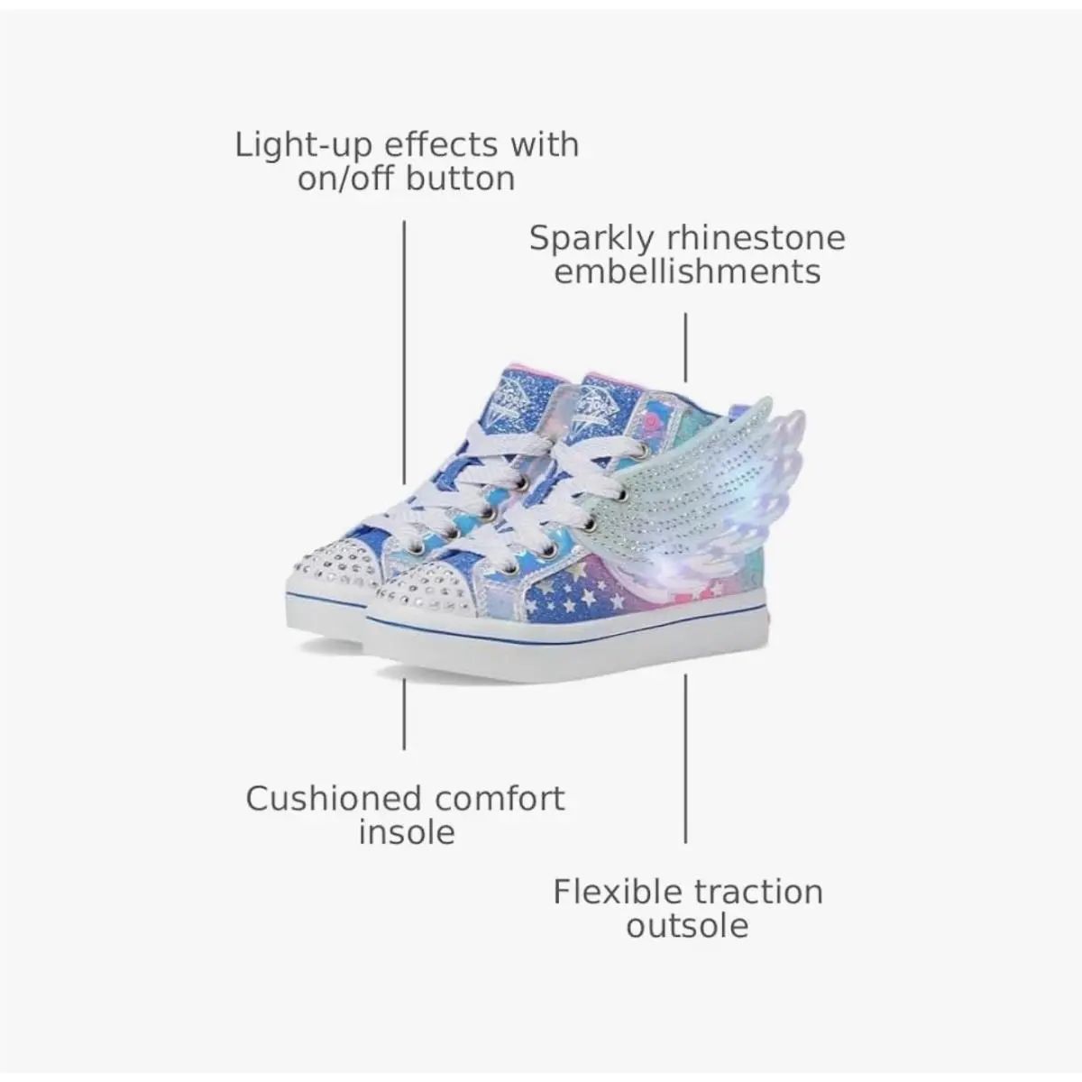 Skechers shoes - Twinkle Toes Dreamy Wings - Twinkle Toes Dreamy Wings - Blue/ Multicolor 1