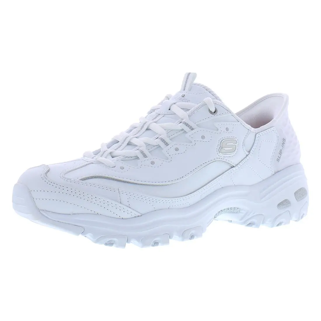 Skechers shoes - White/Silver, Main: White (UPC: 196989589473) 0