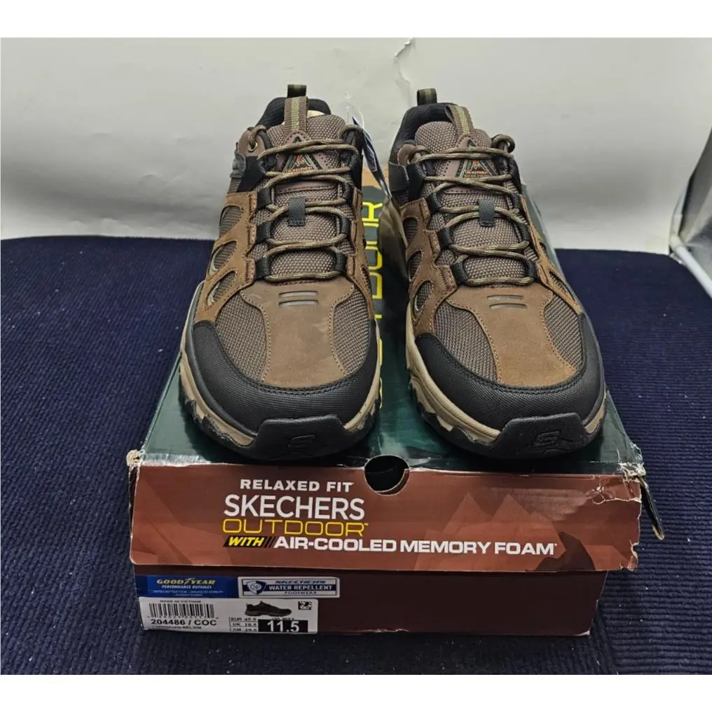 Skechers Men`s Size 11.5 Terraform Selvin Trail Sneakers 204486 Coc Cocoa
