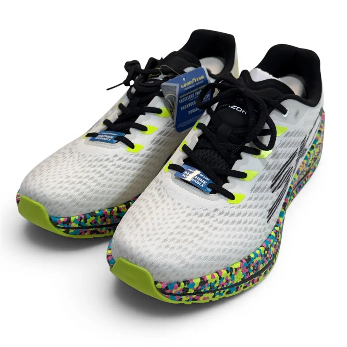 Skechers Gorun Razor 5 Mens 13 Running Shoes White Hyper Burst Pro Goodyear