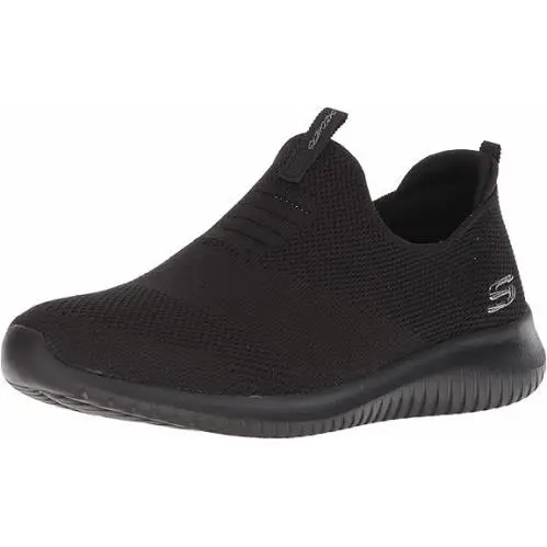 Skechers Ultra Flex First Take Stretch Fit Memory Foam Black Sneaker Sz 10