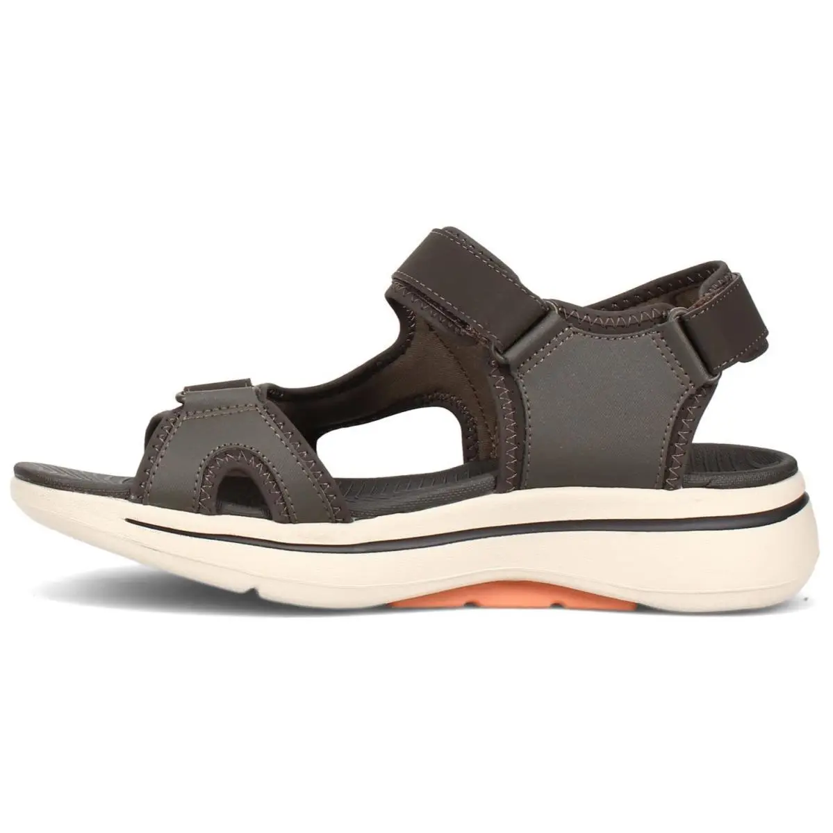 Skechers shoes - Go Walk Arch Fit Sandal- Mission - Olive Green / Orange (UPC: 194880290139) 1
