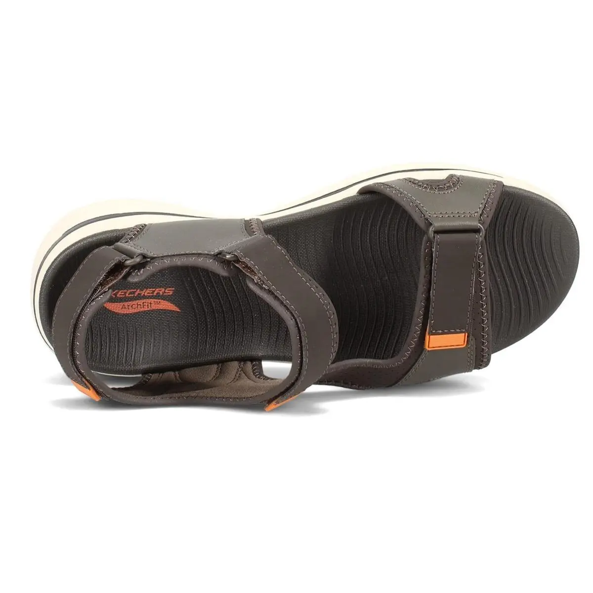 Skechers shoes - Go Walk Arch Fit Sandal- Mission - Olive Green / Orange (UPC: 194880290139) 3