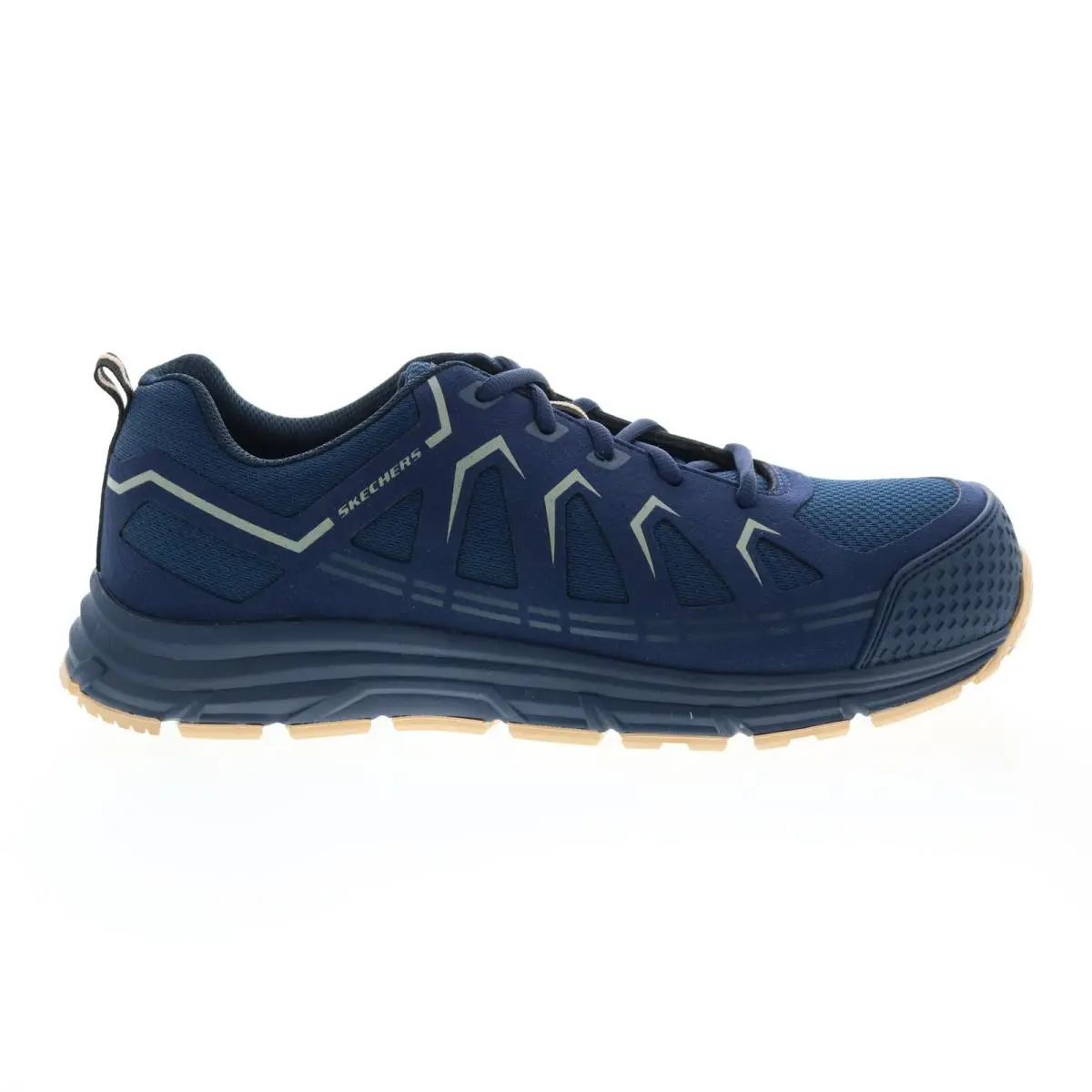 Skechers Malad Composite Toe Mens Blue Athletic Work Safety Shoes 10.5