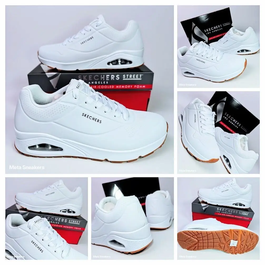 Skechers shoes - Skechers Uno Stand On Air - 52458 - White 2