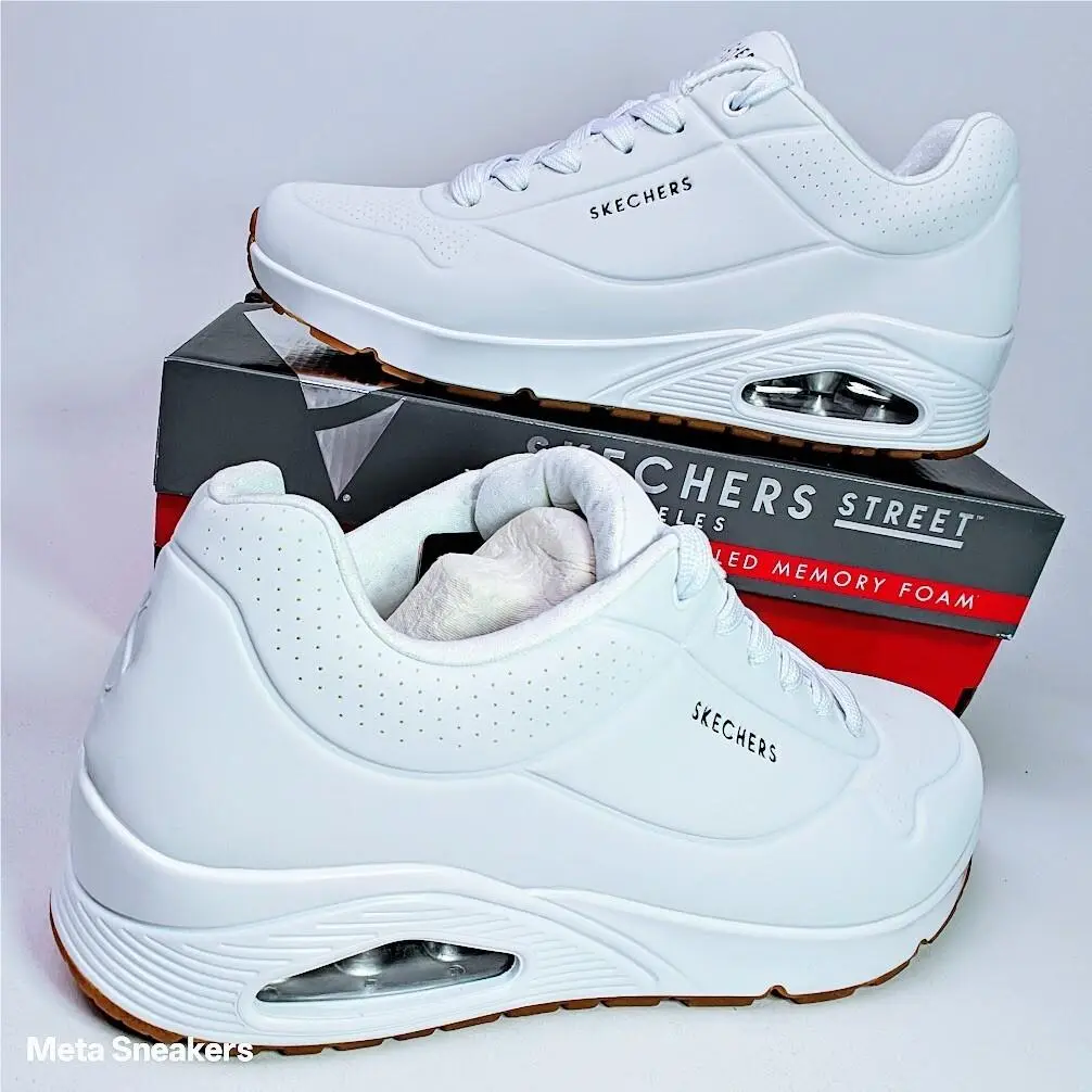 Skechers shoes - Skechers Uno Stand On Air - 52458 - White 10