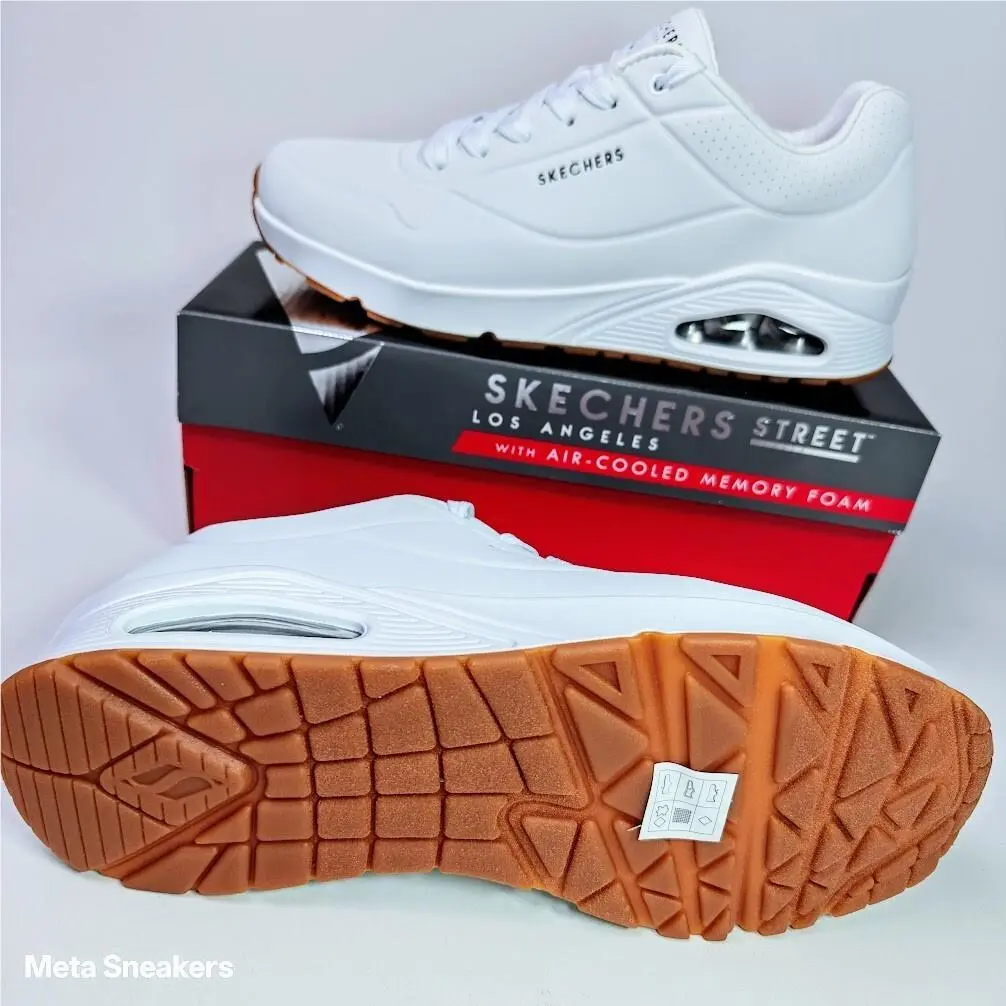 Skechers shoes - Skechers Uno Stand On Air - 52458 - White 7