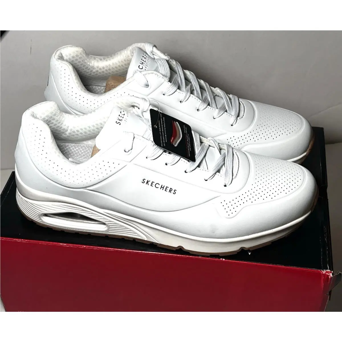 Skechers shoes - Skechers Uno Stand On Air - 52458 - White 0