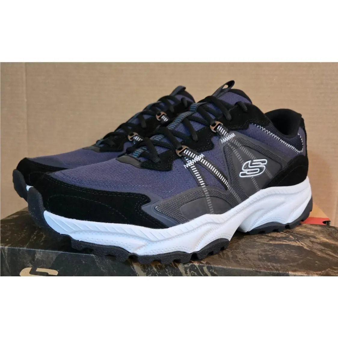 Skechers Vigor AT Richwood Sneaker Size 14 Navy/grey 237743