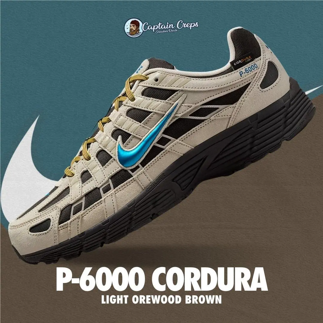 Nike P-6000 Orewood Brown Men`s Black Casual Training Shoes Sneakers IH8042-001