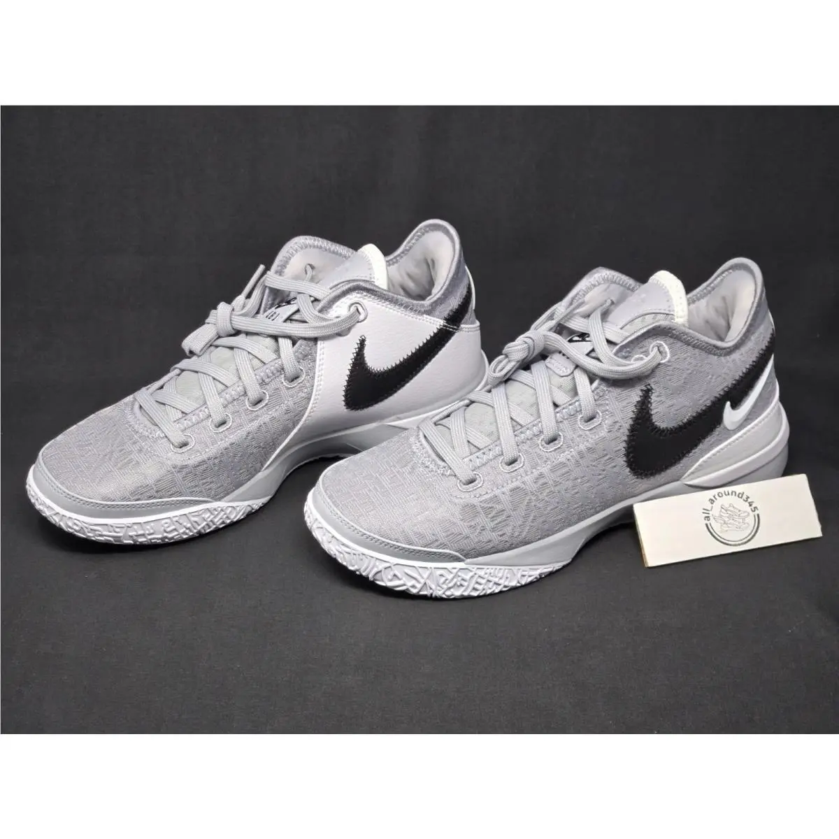 Nike Zoom Lebron Nxxt Gen Men Sz 7 Womens Sz 8.5 Gray White Shoes FN7092-001 Nby
