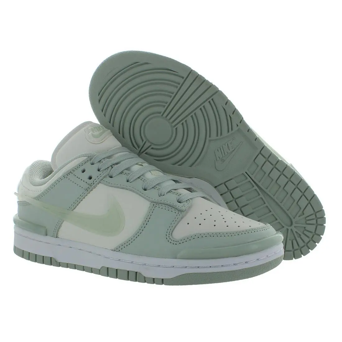 Nike shoes - Light Silver/Sail/White, Main: Green 4