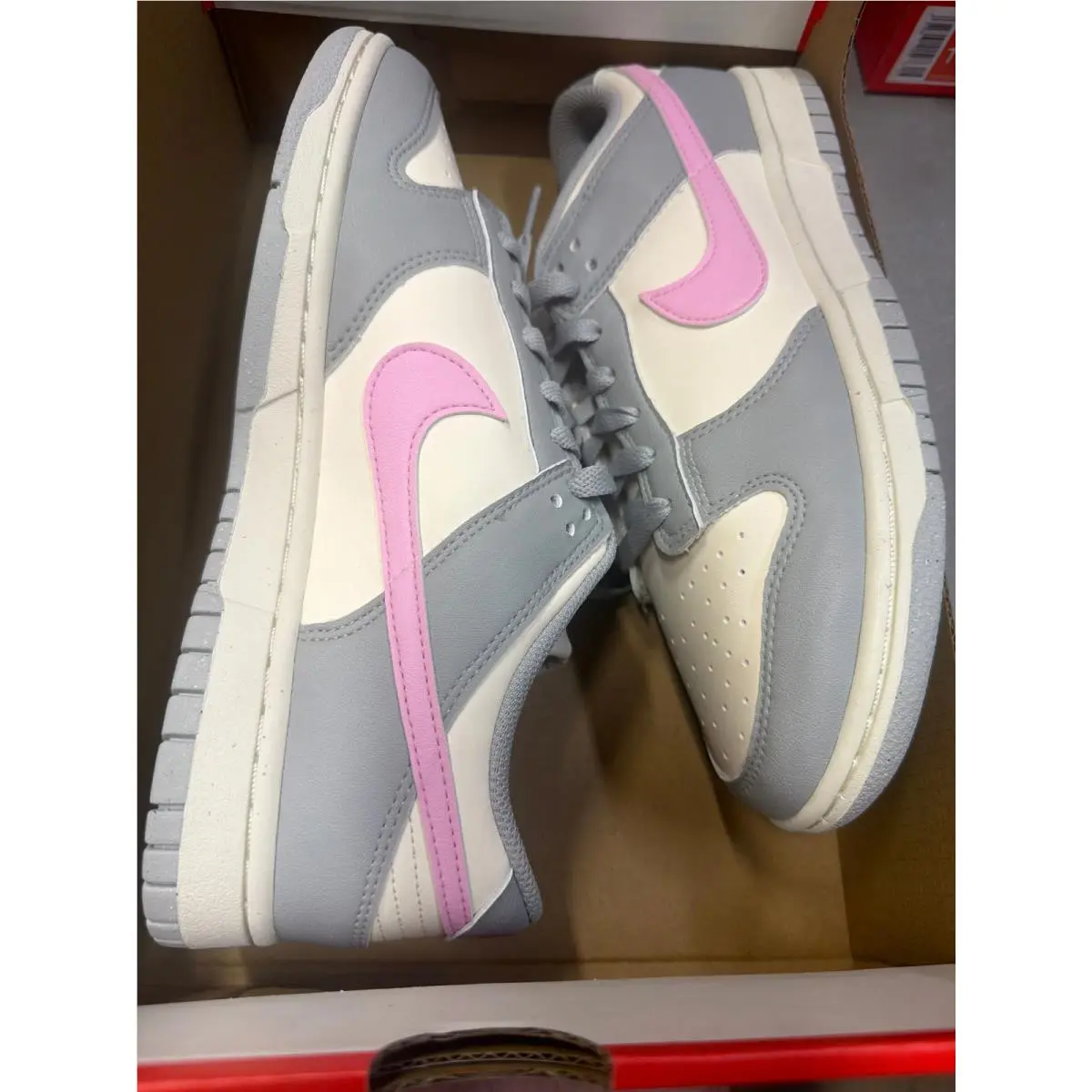 Nike Dunk Low Next Nature Light Smoke Grey Pink Rise Women`s