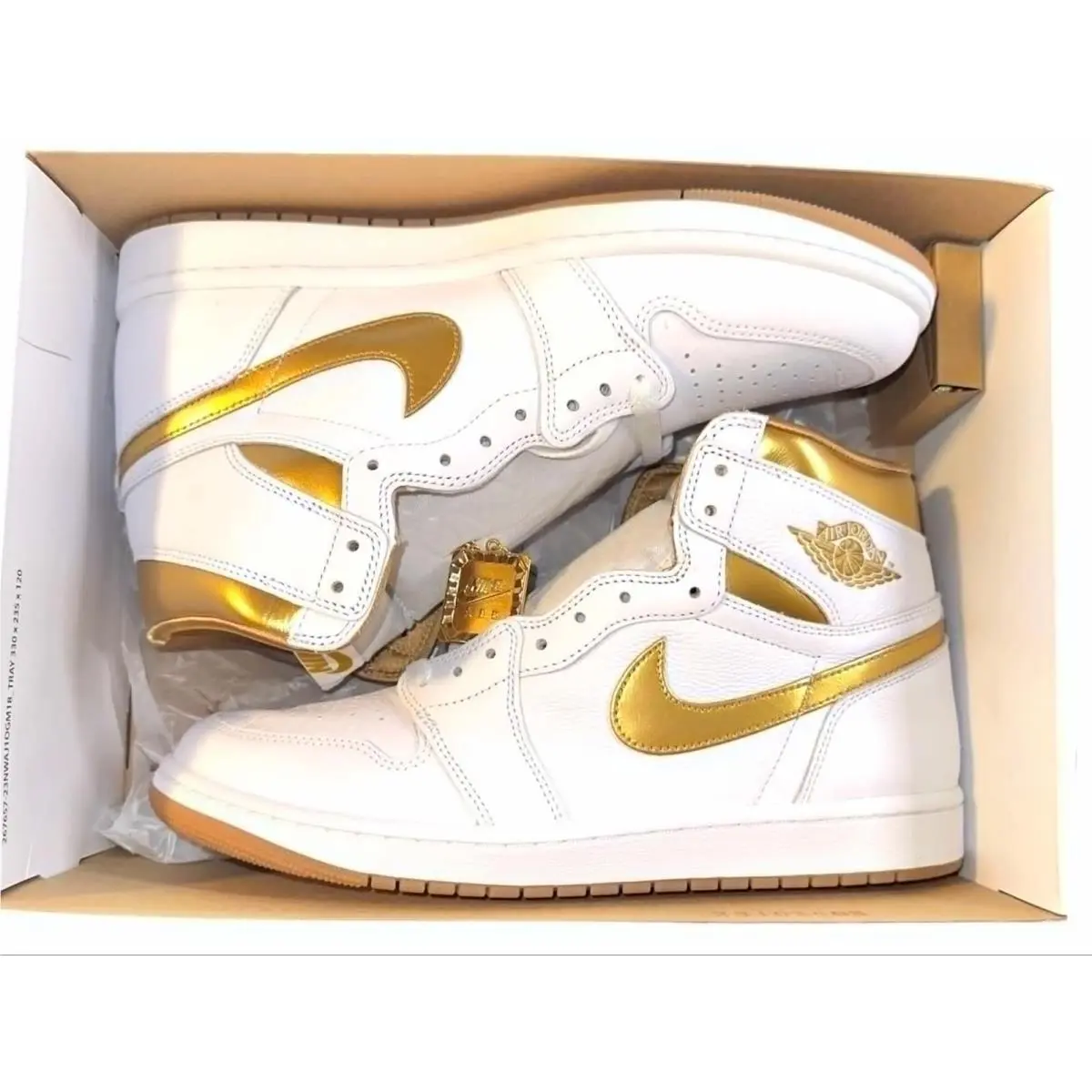 Nike shoes - Nike Air Jordan 1 - Air - FD2596-107 - Gold 7