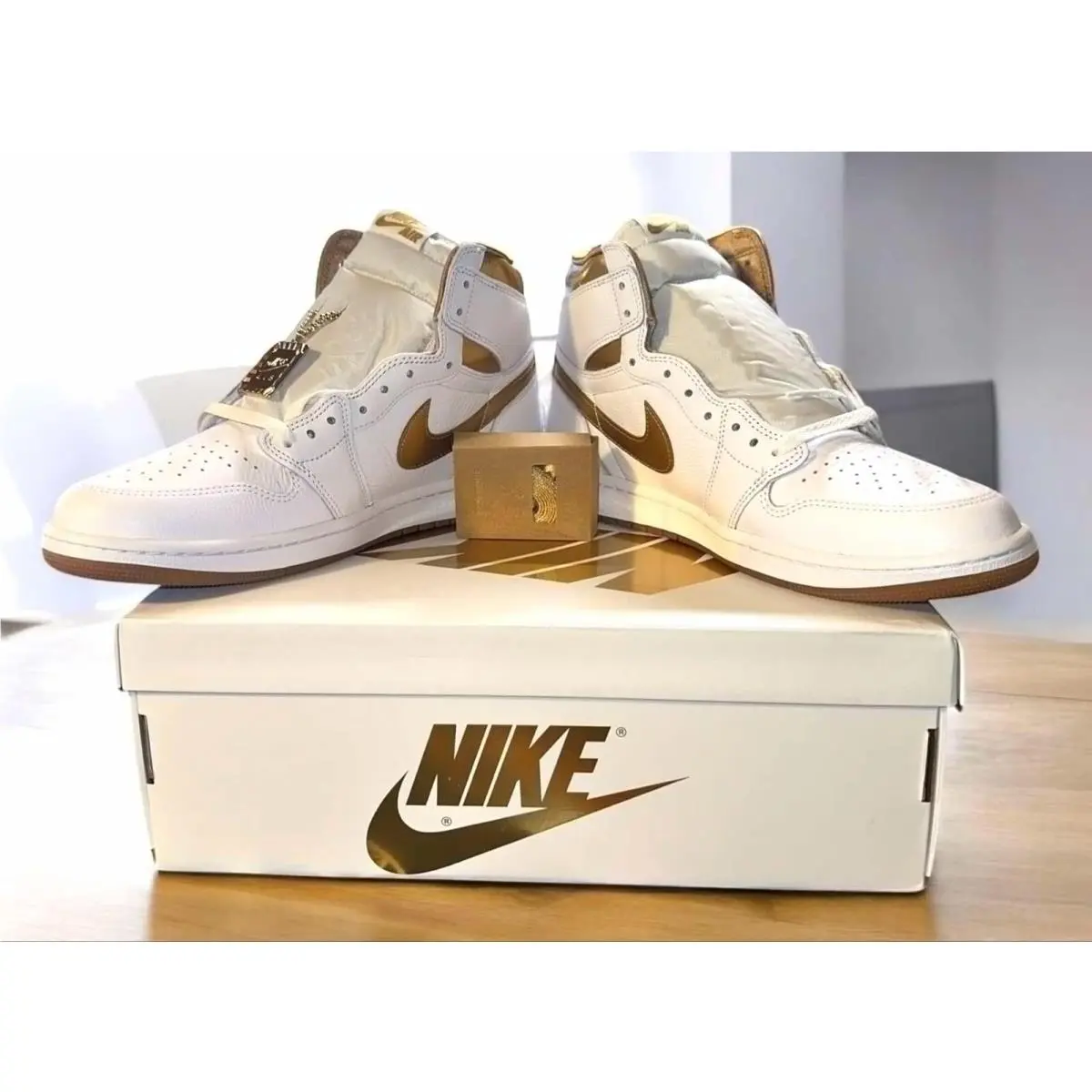 Nike shoes - Nike Air Jordan 1 - Air - FD2596-107 - Gold 1