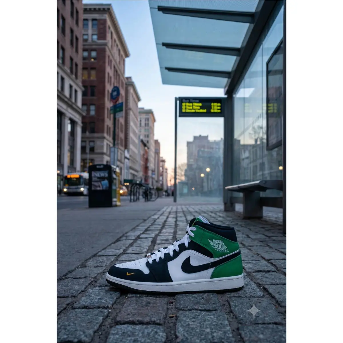 Nike shoes - Air Jordan 1 Mid - Air Mid - II9812-100 - White 12
